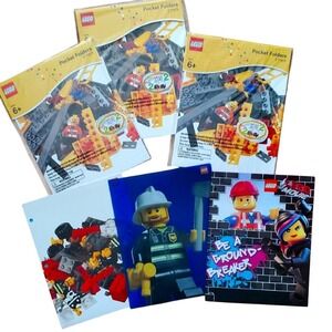 LEGO‎ Pocket Folders School Set Of 9 Plus Sticker Sheets Lego City